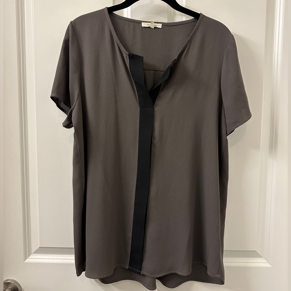 [Pleione] Dark Olive Short Sleeved Shirt
